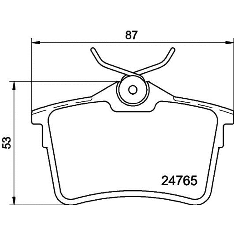 Hella Bremsbel?ge hinten Citroen Berlingo Peugeot 308 Partner von HELLA