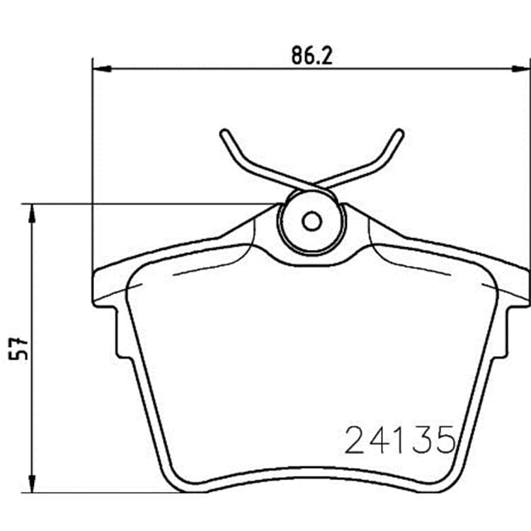 Hella Bremsbel?ge hinten Citroen C5 Peugeot 407 607 von HELLA