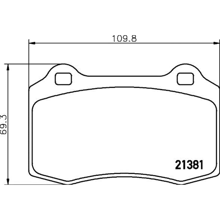 Hella Bremsbel?ge hinten Citroen DS Jaguar Lotus Peugeot Seat Volvo von HELLA