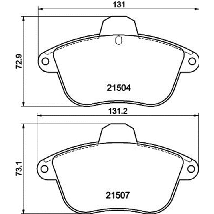 Hella Bremsbel?ge hinten Citroen Xm Renault Clio Sport von HELLA