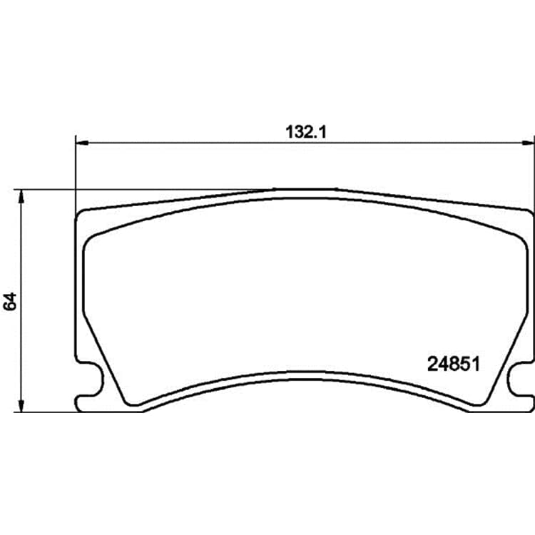 Hella Bremsbel?ge hinten DS Ds Jaguar Xk Peugeot 308 508 Rcz von HELLA