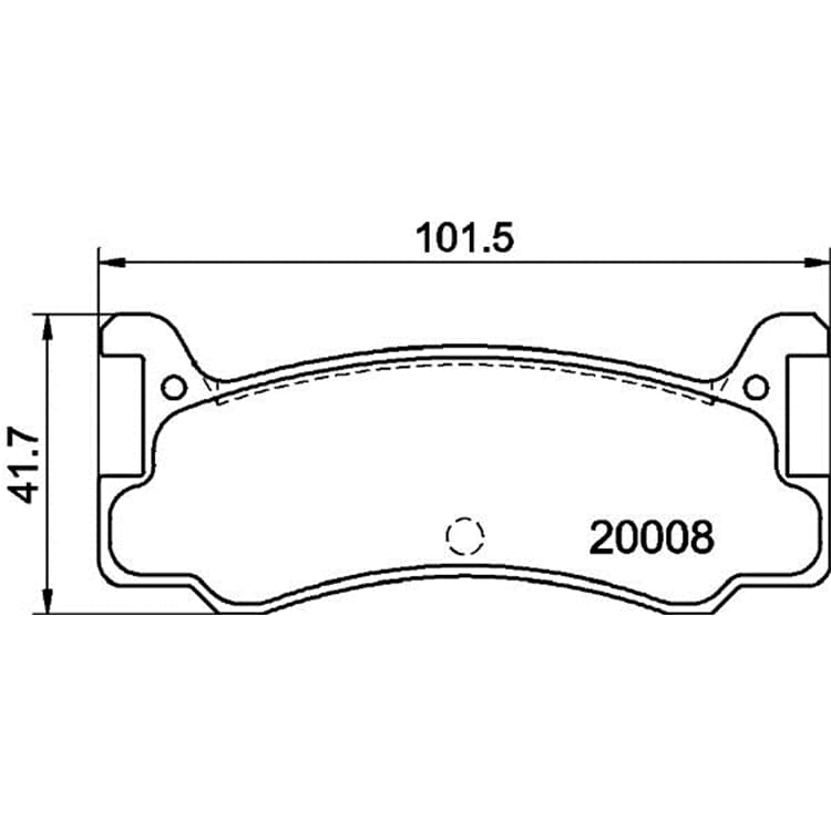 Hella Bremsbel?ge hinten Daihatsu Charade Gran Mazda 323 Mx-3 von HELLA