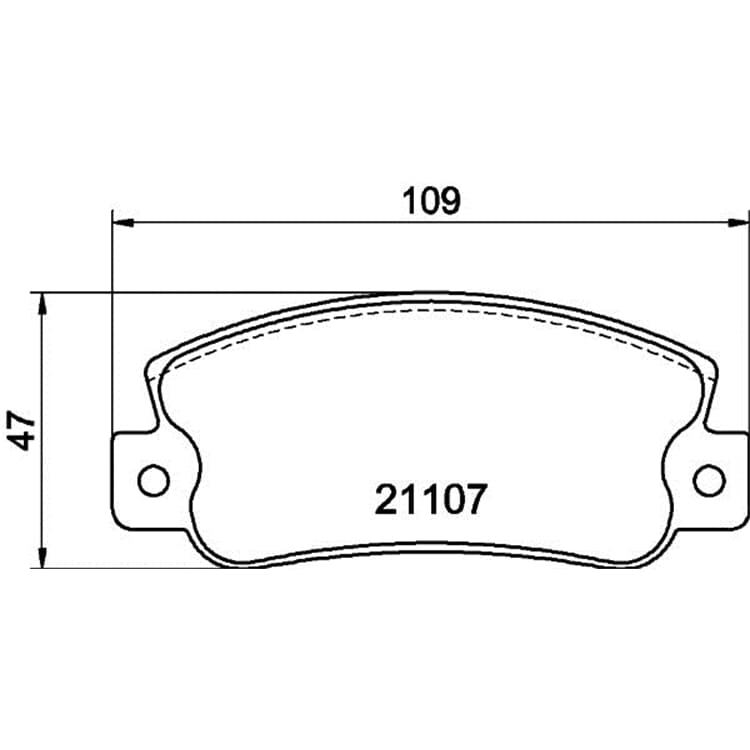 Hella Bremsbel?ge hinten Fiat Croma Lancia Dedra Delta Thema von HELLA