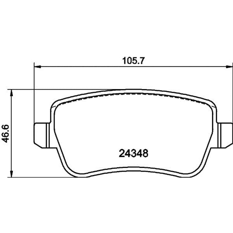 Hella Bremsbel?ge hinten Fiat Croma von HELLA