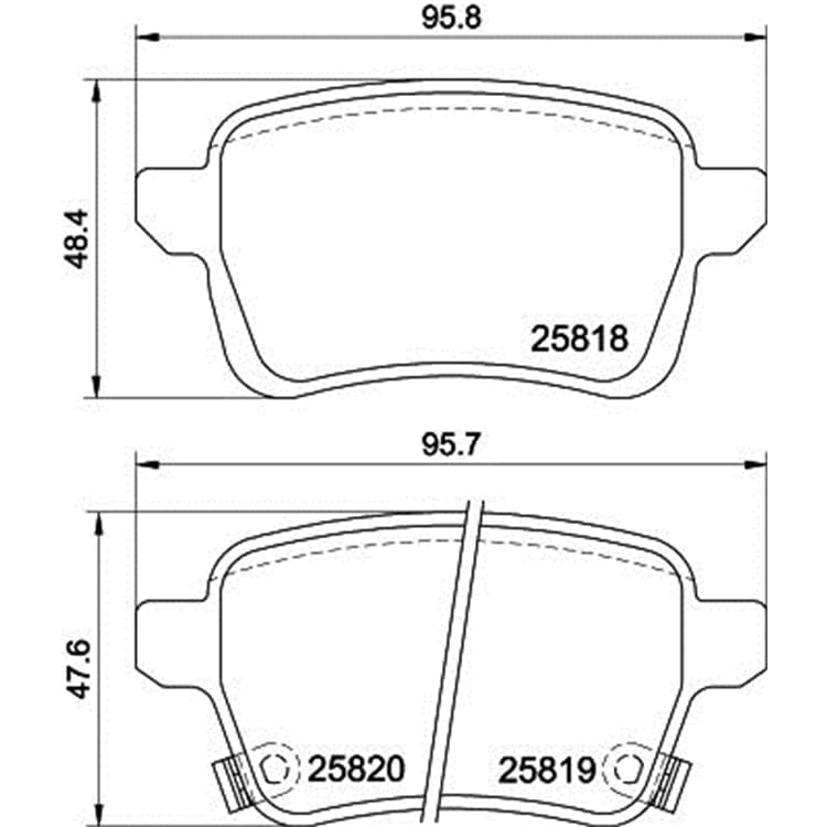 Hella Bremsbel?ge hinten Fiat Tipo von HELLA