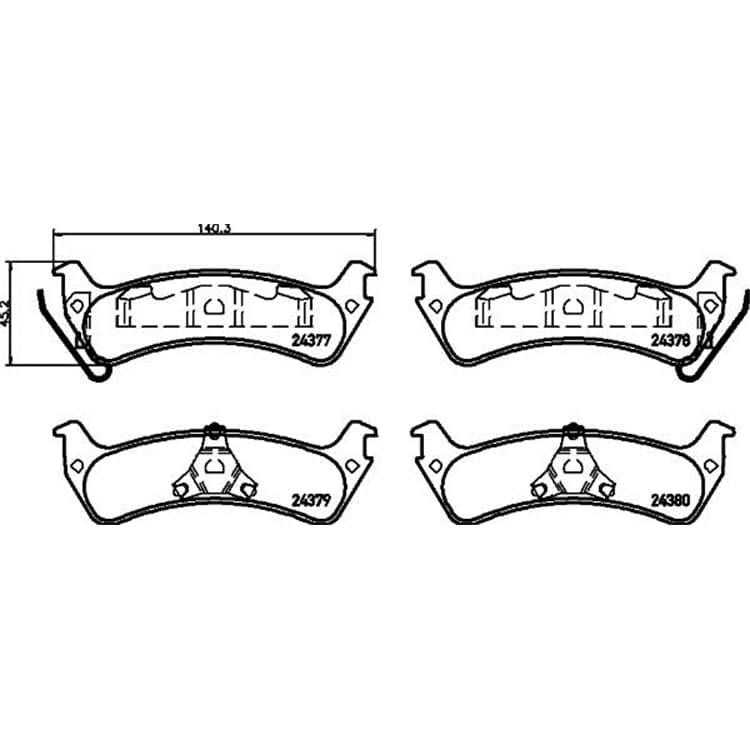 Hella Bremsbel?ge hinten Ford Explorer Windstar von HELLA