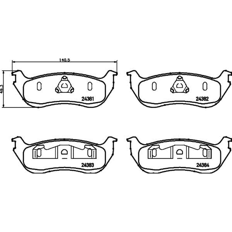 Hella Bremsbel?ge hinten Ford Explorer von HELLA