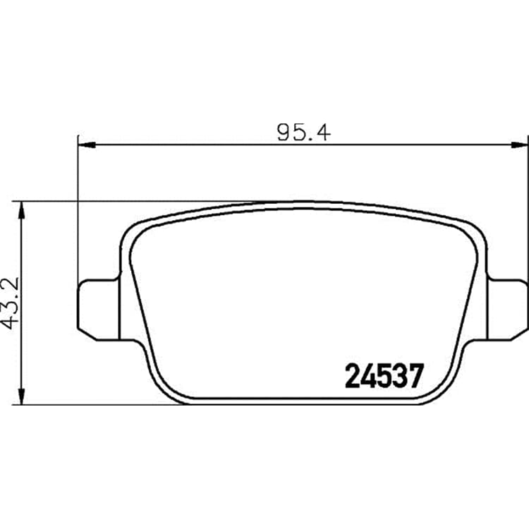 Hella Bremsbel?ge hinten Ford Focus Galaxy Kuga Mondeo S-Max von HELLA