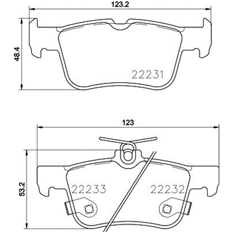 Hella Bremsbel?ge hinten Ford Galaxy Mondeo S-Max von HELLA