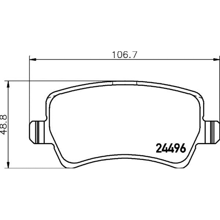 Hella Bremsbel?ge hinten Ford Land Rover Volvo von HELLA