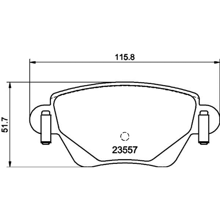 Hella Bremsbel?ge hinten Ford Mondeo Jaguar X-Type von HELLA