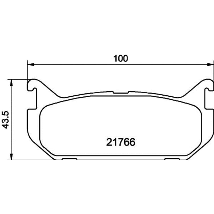 Hella Bremsbel?ge hinten Ford Probe Mazda 626 Mx-6 Xedos von HELLA