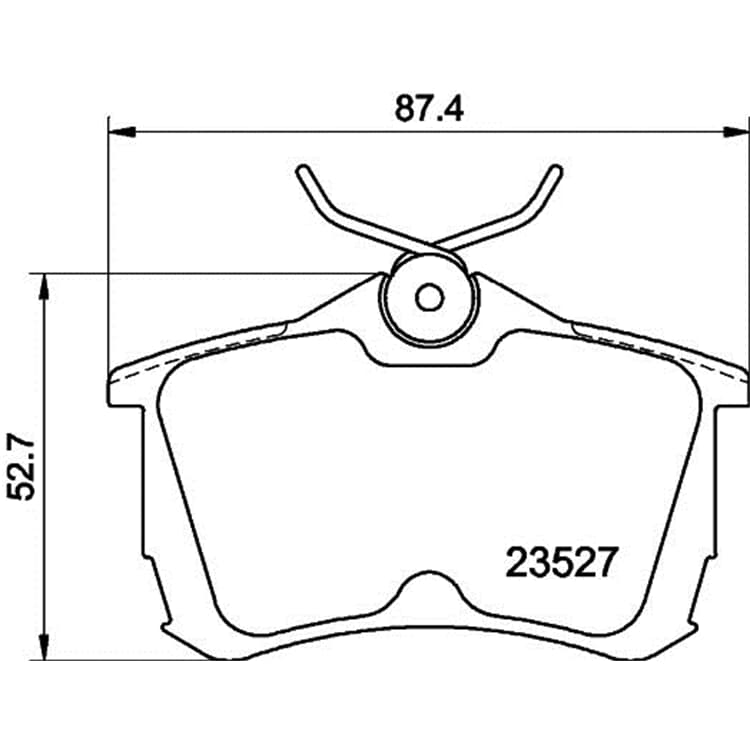 Hella Bremsbel?ge hinten Honda Accord von HELLA