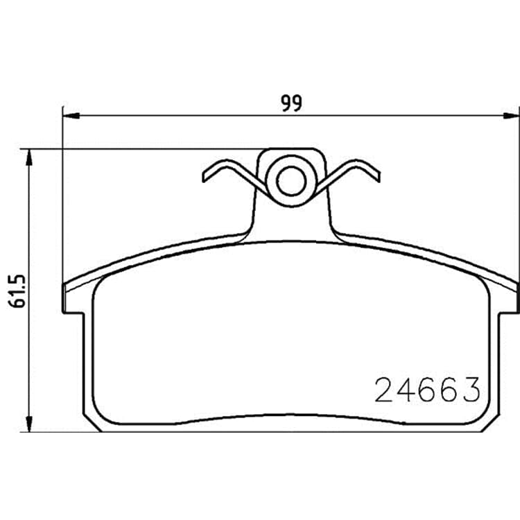 Hella Bremsbel?ge hinten Iveco Massif Suzuki Samurai Vitara von HELLA