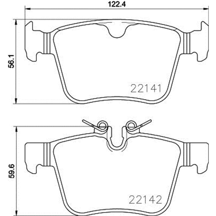 Hella Bremsbel?ge hinten Jaguar Land Rover POLESTAR Volvo von HELLA