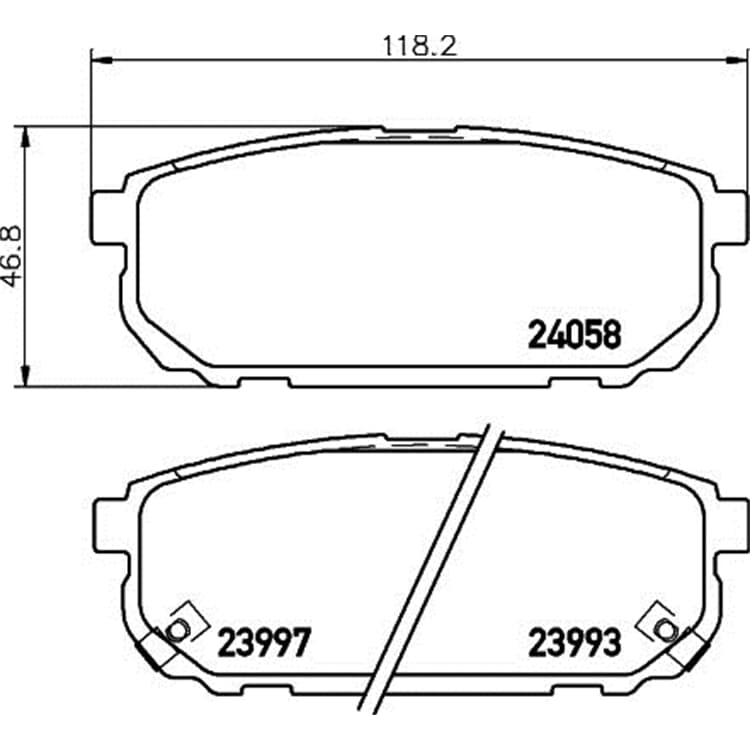 Hella Bremsbel?ge hinten Kia Sorento von HELLA