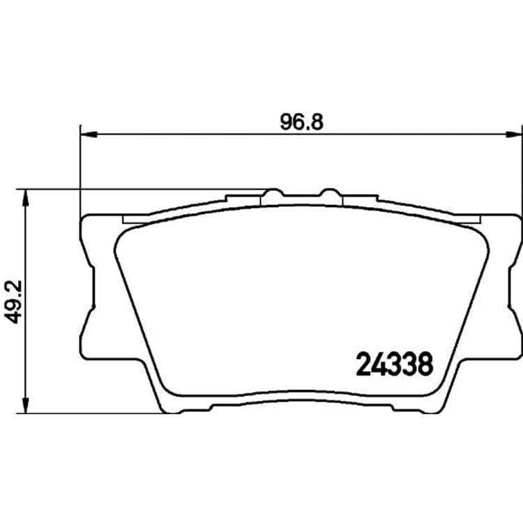 Hella Bremsbel?ge hinten Lexus Es Hs Toyota Aurion Avalon Camry Rav von HELLA