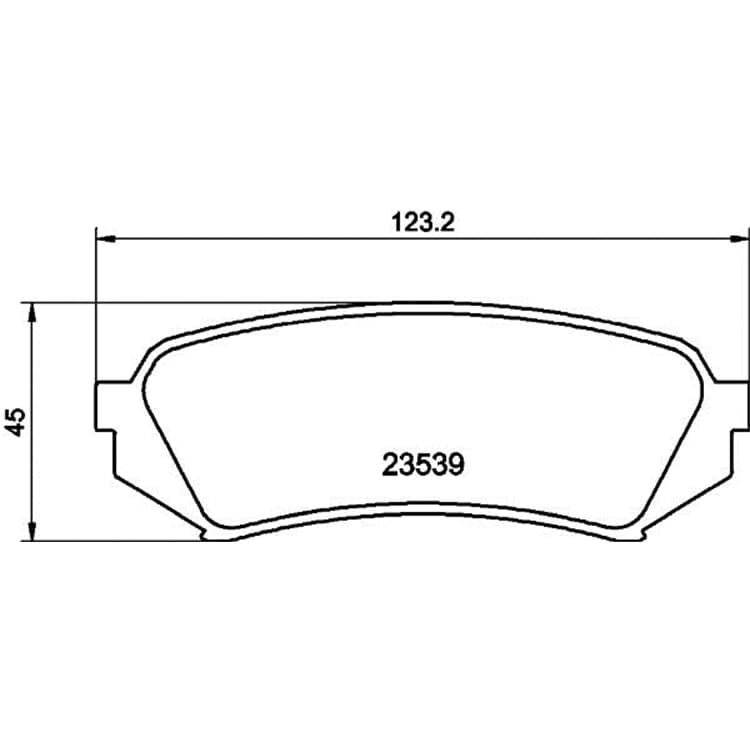 Hella Bremsbel?ge hinten Lexus Lx Toyota Land von HELLA