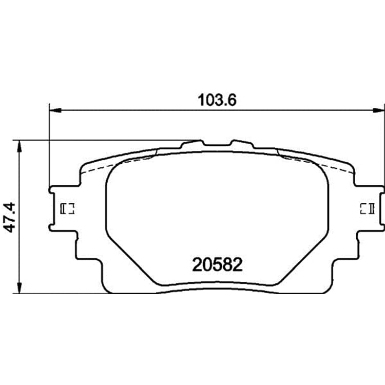 Hella Bremsbel?ge hinten Lexus Suzuki Toyota von HELLA