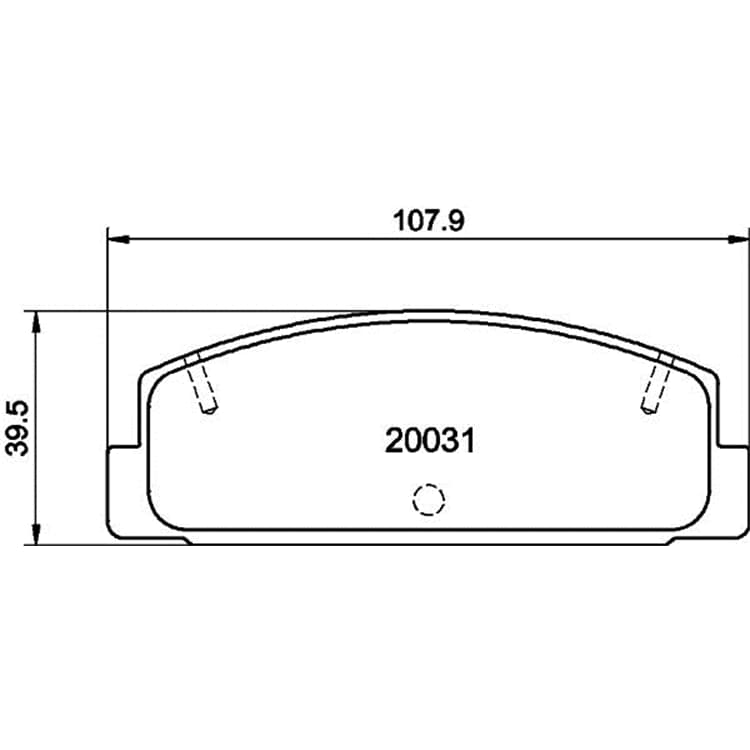 Hella Bremsbel?ge hinten Mazda 323 626 Rx-7 von HELLA