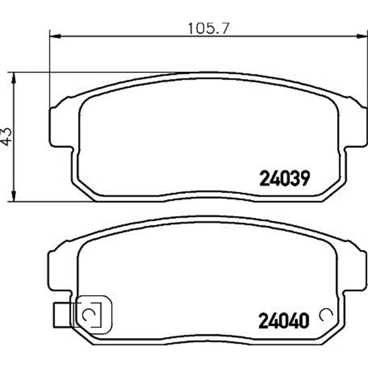 Hella Bremsbel?ge hinten Mazda Rx-8 von HELLA