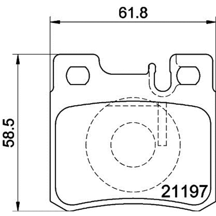 Hella Bremsbel?ge hinten Mercedes 124 190 C-Klasse E-Klasse Sl Slk von HELLA