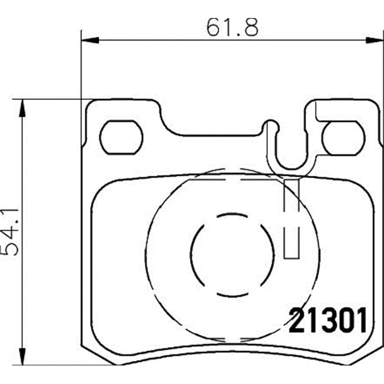 Hella Bremsbel?ge hinten Mercedes 124 190 C-Klasse E-Klasse von HELLA