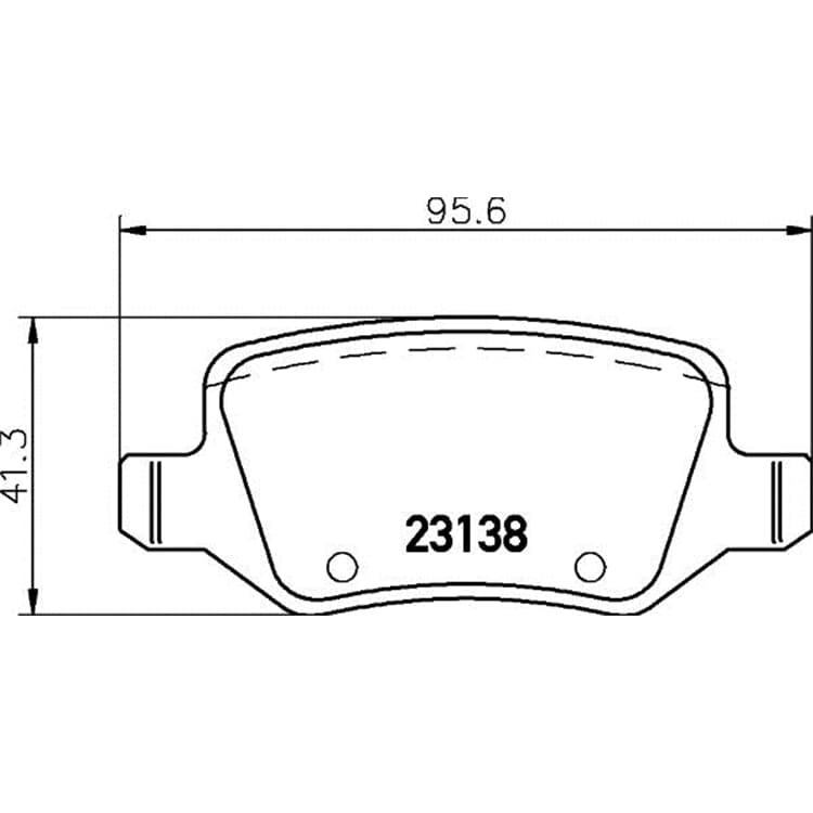 Hella Bremsbel?ge hinten Mercedes A-Klasse B-Klasse von HELLA