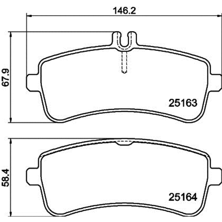 Hella Bremsbel?ge hinten Mercedes Amg S-Klasse von HELLA