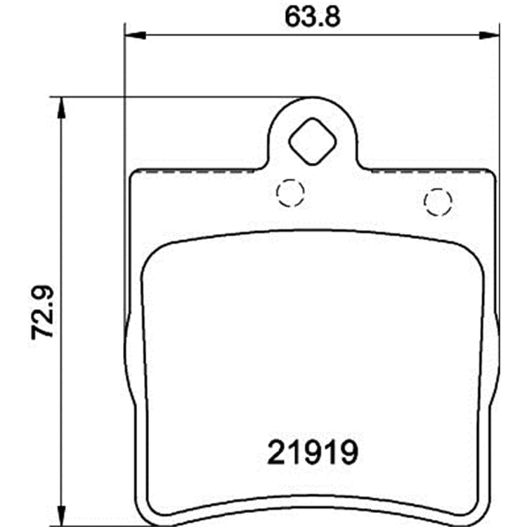 Hella Bremsbel?ge hinten Mercedes C-Klasse Clc-Klasse Clk Slk von HELLA