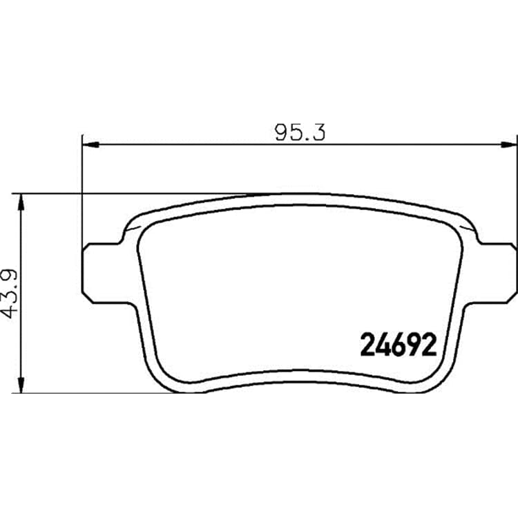 Hella Bremsbel?ge hinten Mercedes Citan Nissan Nv250 von HELLA