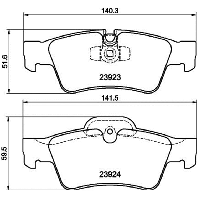 Hella Bremsbel?ge hinten Mercedes G-Klasse Gl-Klasse M-Klasse R-Klasse von HELLA