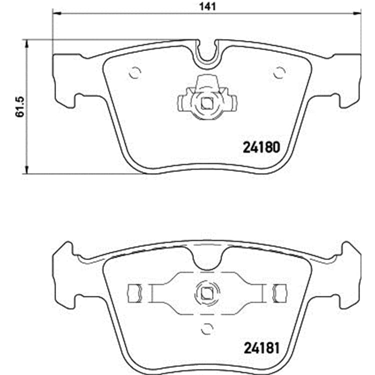 Hella Bremsbel?ge hinten Mercedes M-Klasse R-Klasse S-Klasse von HELLA