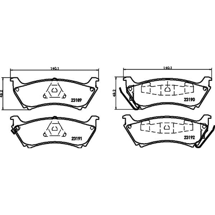 Hella Bremsbel?ge hinten Mercedes M-Klasse von HELLA