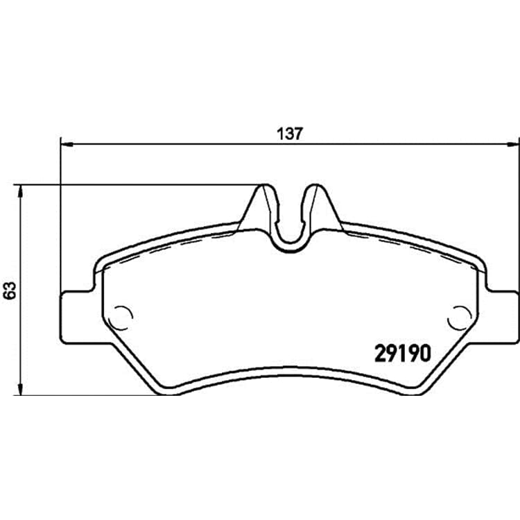 Hella Bremsbel?ge hinten Mercedes Sprinter VW Crafter von HELLA