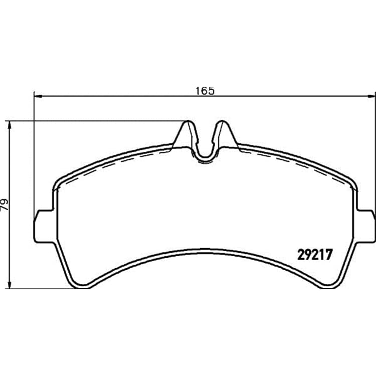 Hella Bremsbel?ge hinten Mercedes Sprinter VW Crafter von HELLA