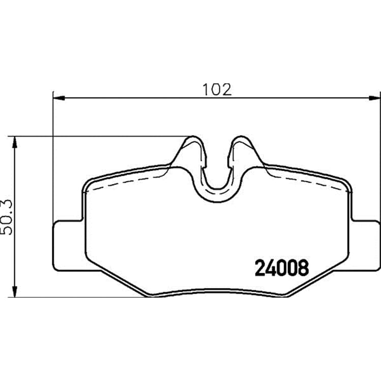 Hella Bremsbel?ge hinten Mercedes Viano Vito von HELLA