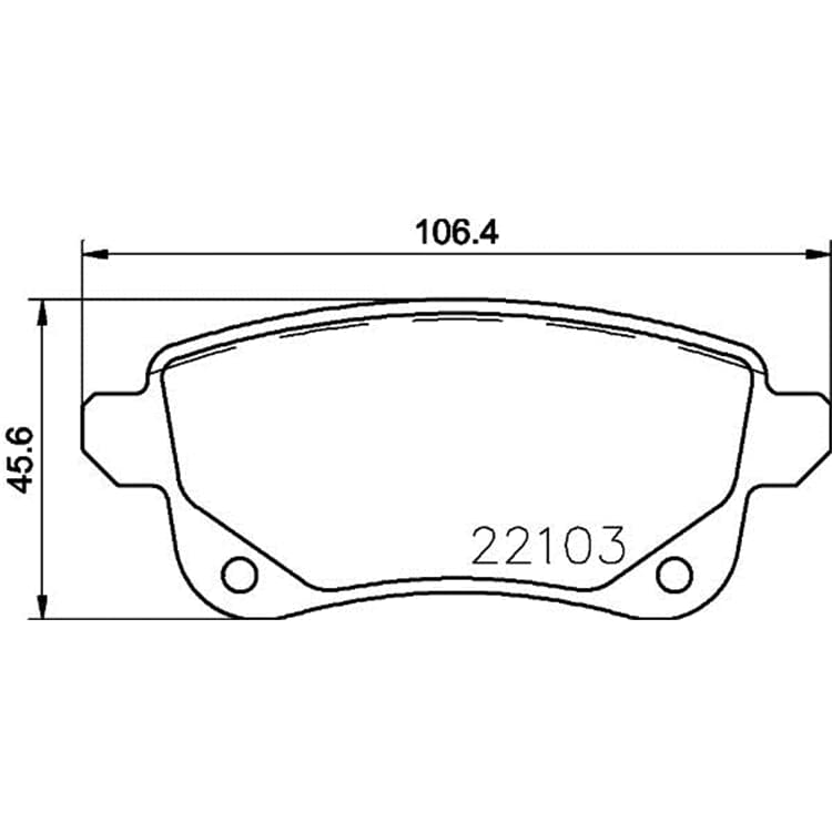 Hella Bremsbel?ge hinten Mitsubishi Nissan Renault von HELLA