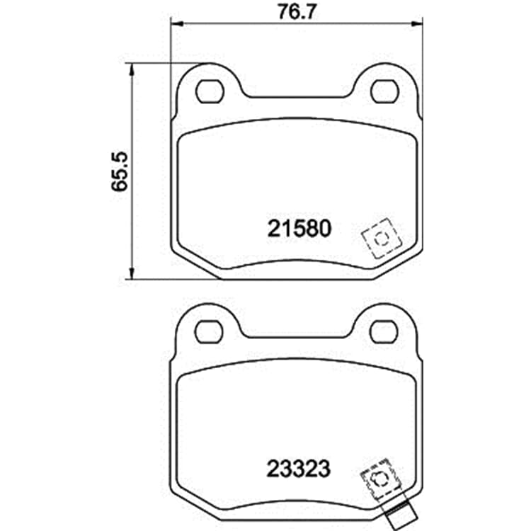 Hella Bremsbel?ge hinten Mitsubishi Nissan Subaru Toyota von HELLA