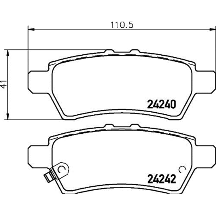 Hella Bremsbel?ge hinten Nissan Navara Pathfinder von HELLA