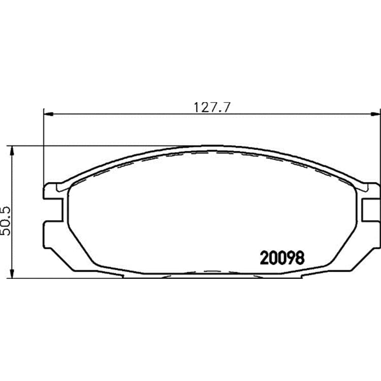 Hella Bremsbel?ge hinten Nissan Patrol Vanette von HELLA