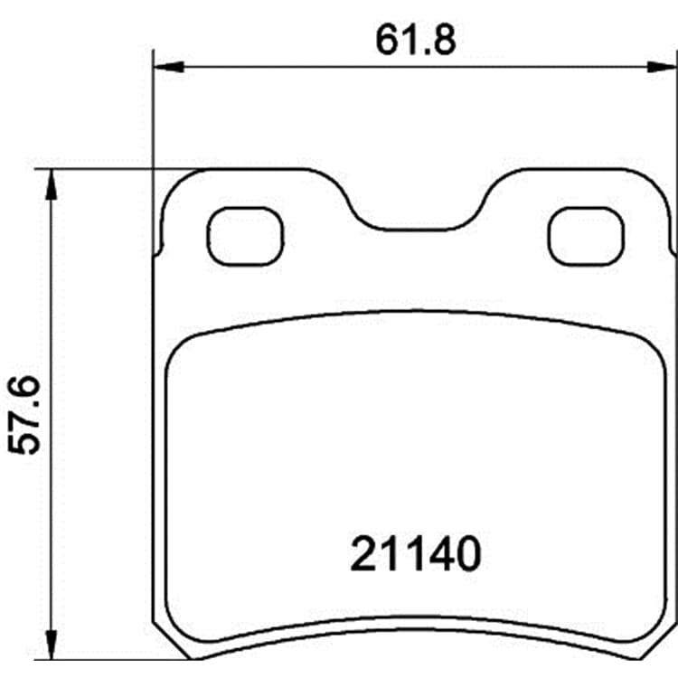 Hella Bremsbel?ge hinten Opel Astra Calibra Kadett Vectra Saab 900 von HELLA