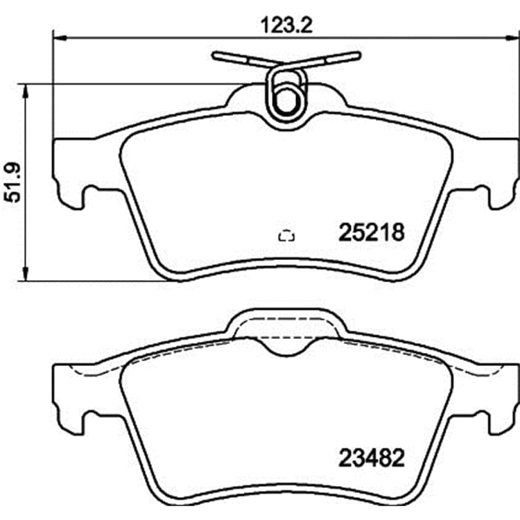 Hella Bremsbel?ge hinten Peugeot 508 von HELLA