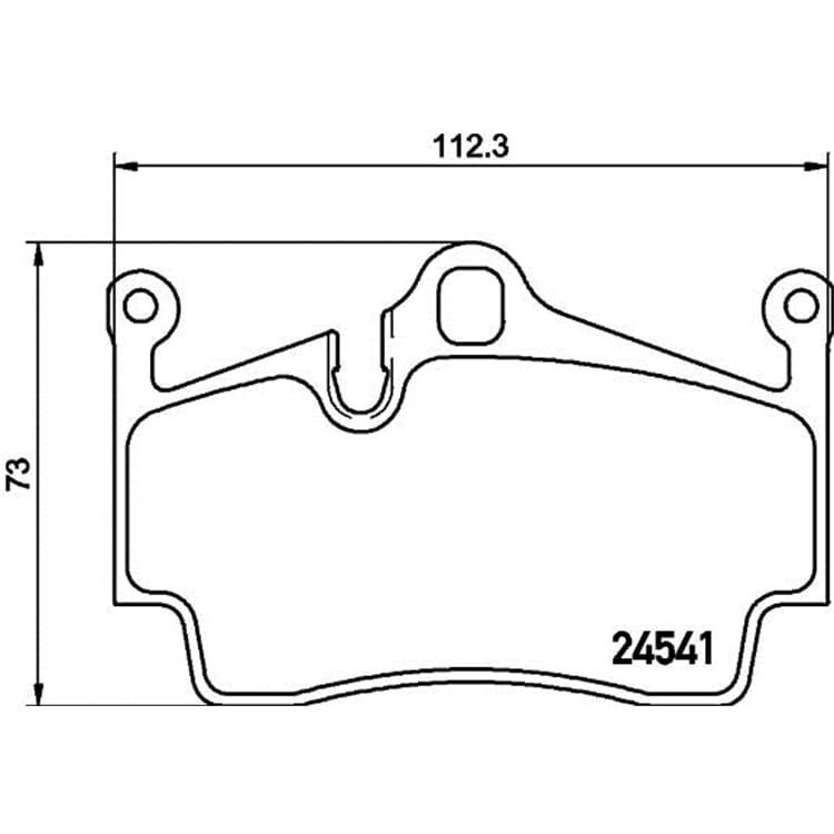 Hella Bremsbel?ge hinten Porsche 718 Boxster Cayman von HELLA