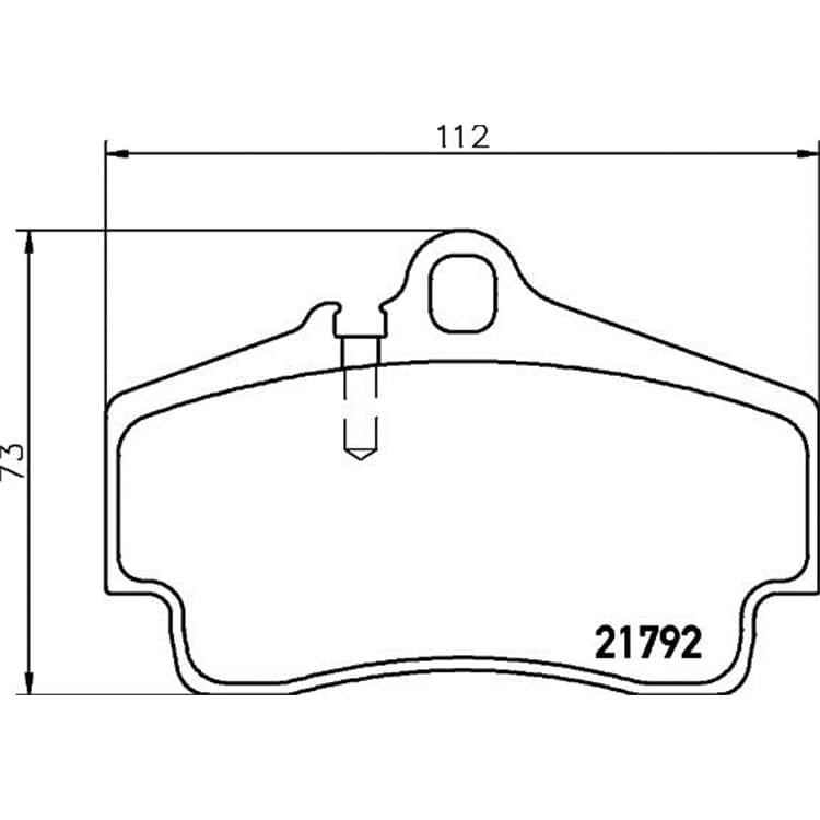 Hella Bremsbel?ge hinten Porsche 911 Boxster Cayman von HELLA