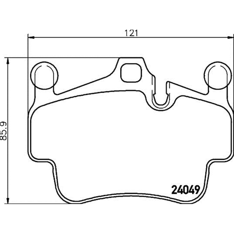 Hella Bremsbel?ge hinten Porsche 911 Boxster Cayman von HELLA