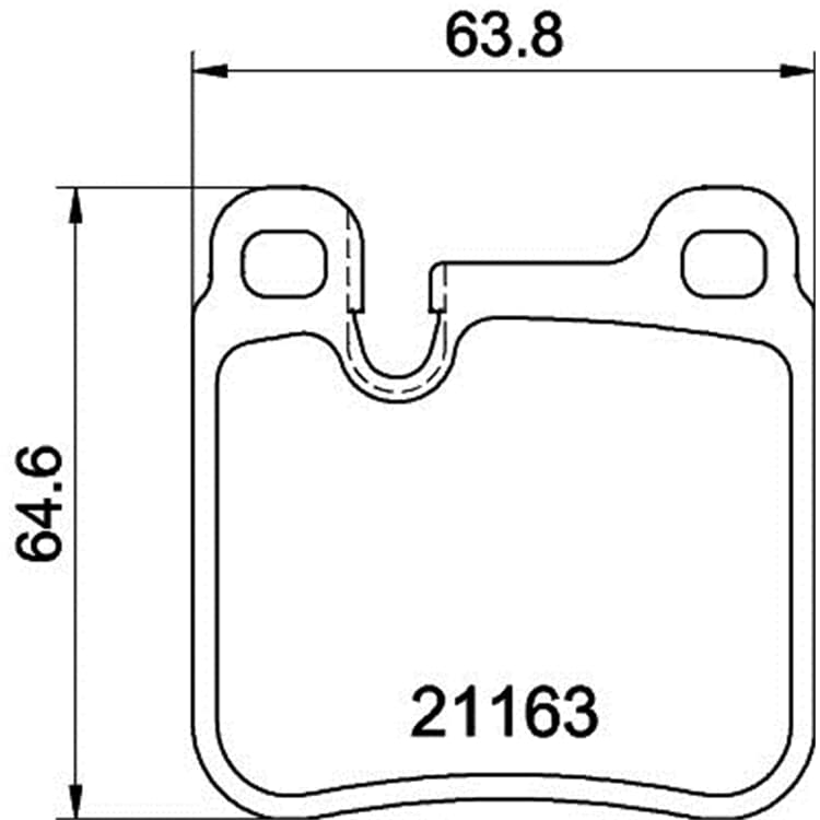 Hella Bremsbel?ge hinten Porsche 911 von HELLA