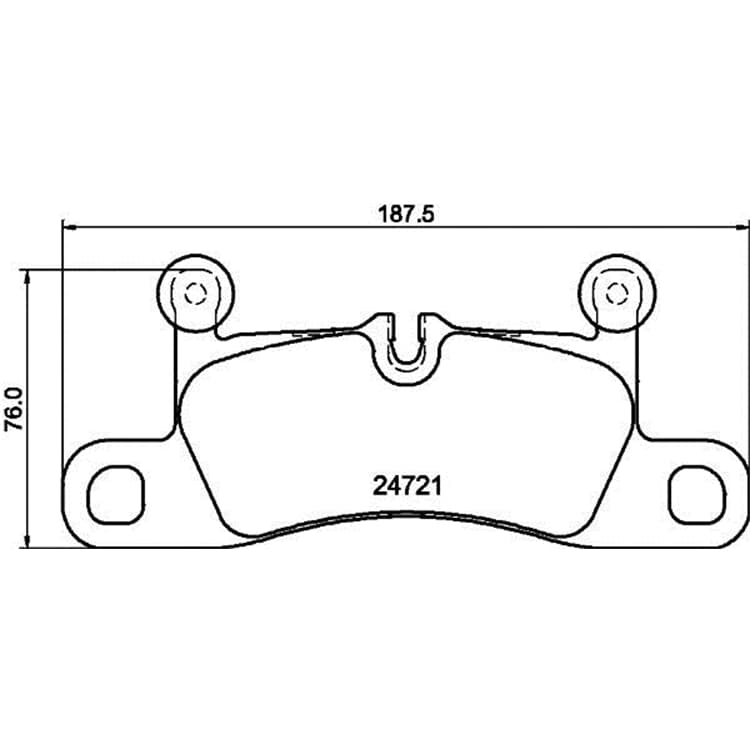 Hella Bremsbel?ge hinten Porsche Cayenne VW Touareg von HELLA