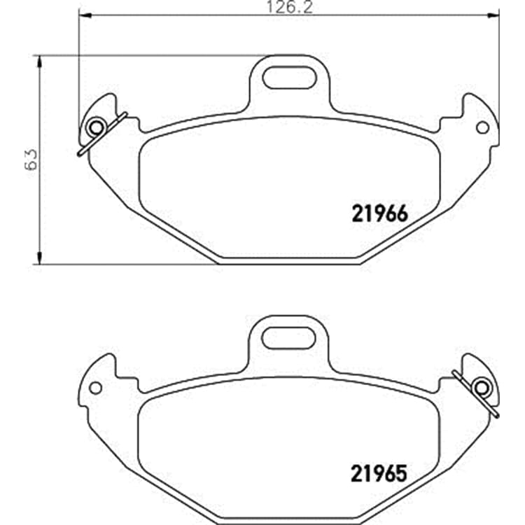 Hella Bremsbel?ge hinten Renault Laguna von HELLA