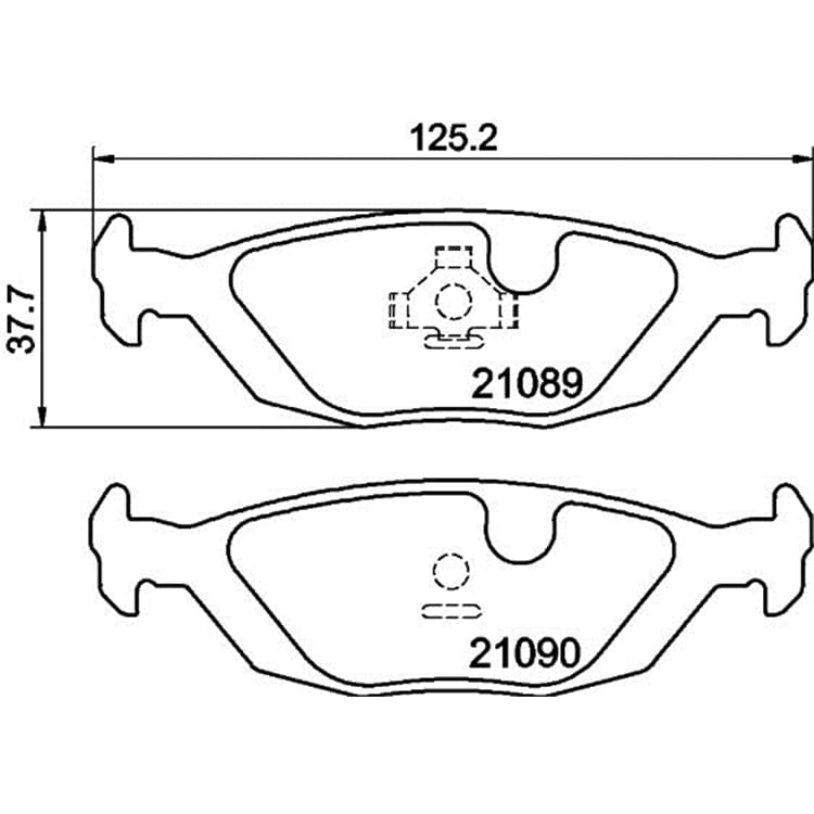 Hella Bremsbel?ge hinten Saab 900 9000 Volvo 440 460 480 von HELLA